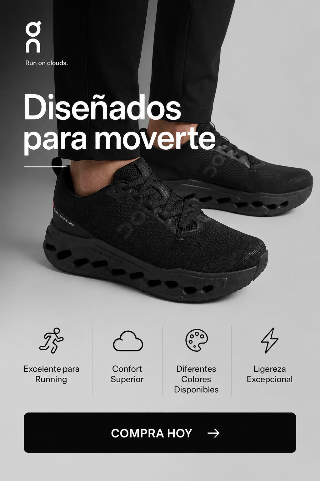 ✅LANZAMIENTO TENIS ON + Regalo: 1 par de medias 🧦 + Envío Gratis ✅