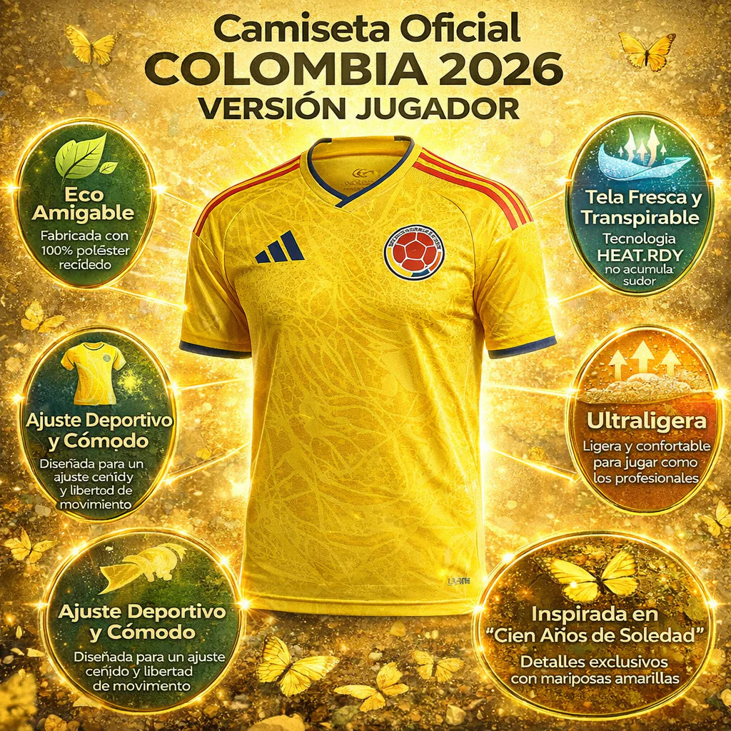 CAMISETA PREMIUM SELECCION COLOMBIA 2026 💛💙❤️